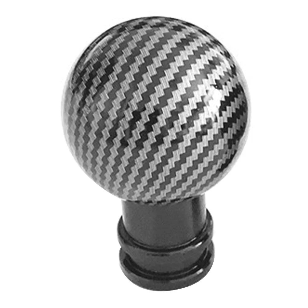 

Carbon Fiber Gear Shift Knob Manual Car Shift Lever Stick Handle Head Universal Shifter Knob for 5 Speed Gear Stick Shifter