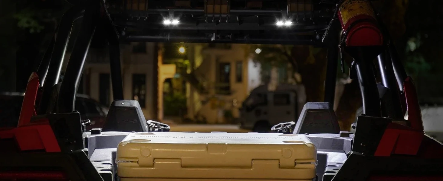 For Jeep Wrangler JK 2007-2018 Roll Bar Cage Mount UTV LED Interior Dome Light Map Courtesy Lighting White Bright Waterproof 12V