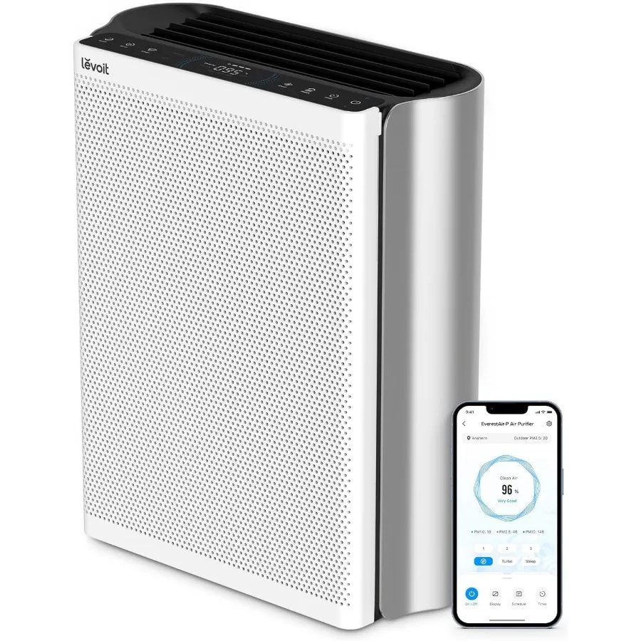 

Air Purifiers for Home Large Room with 3-Channel Air Quality Monitor Washable Pre-Filter AHAM VERIFIED HEPA Sleep Mode for Pet