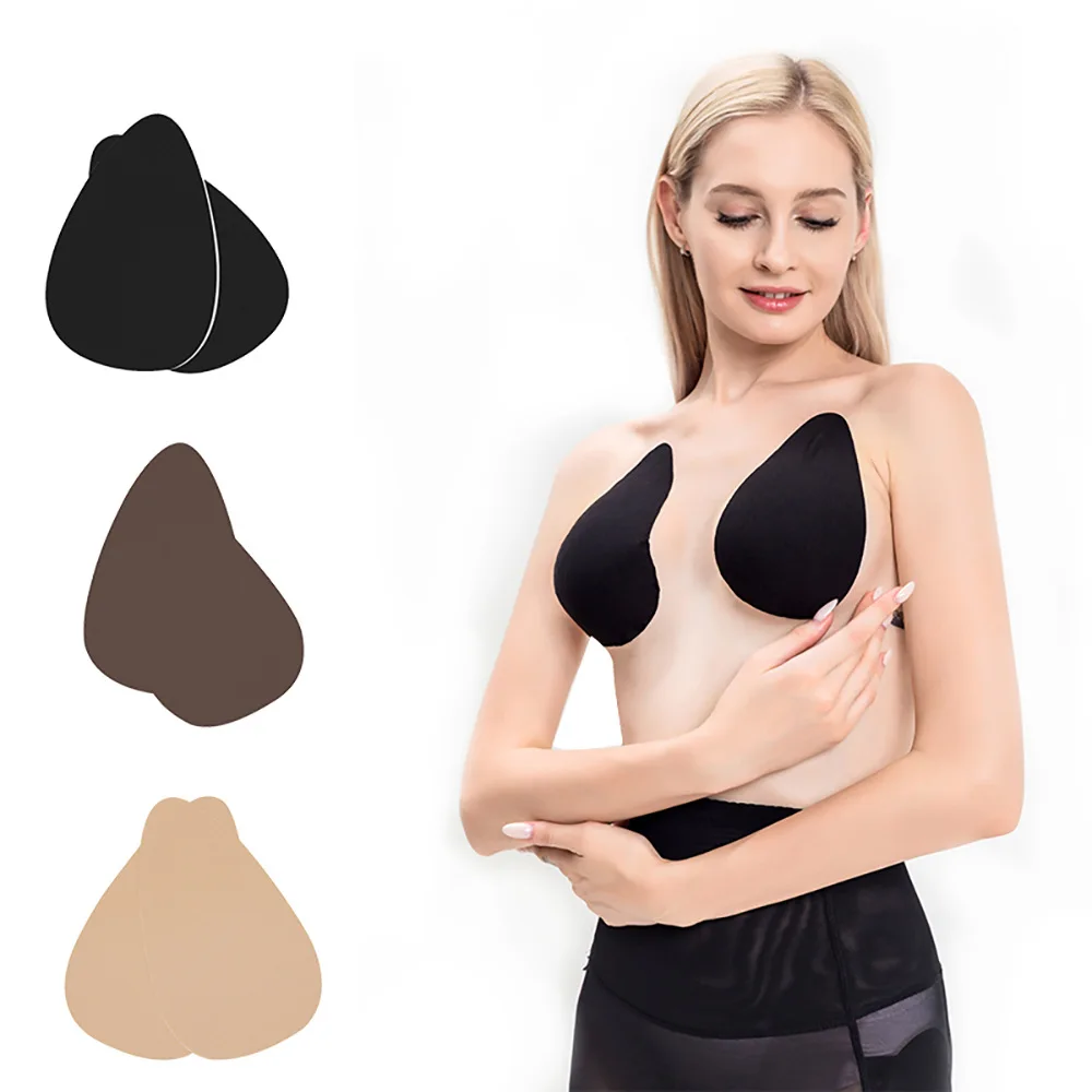 Thin Anti-Peep Nipple Covers Invisible Lift Up Adhesive Brea