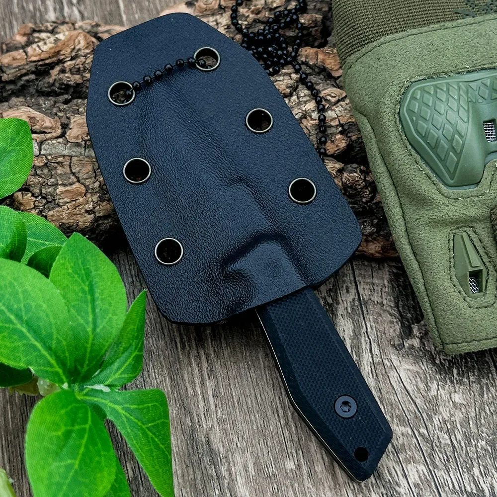 EDC Durable Camping en plein air chasse couteau Portable haute dureté 5Cr13Mov lame couteau droit couteau de sauvetage de survie en milieu sauvage