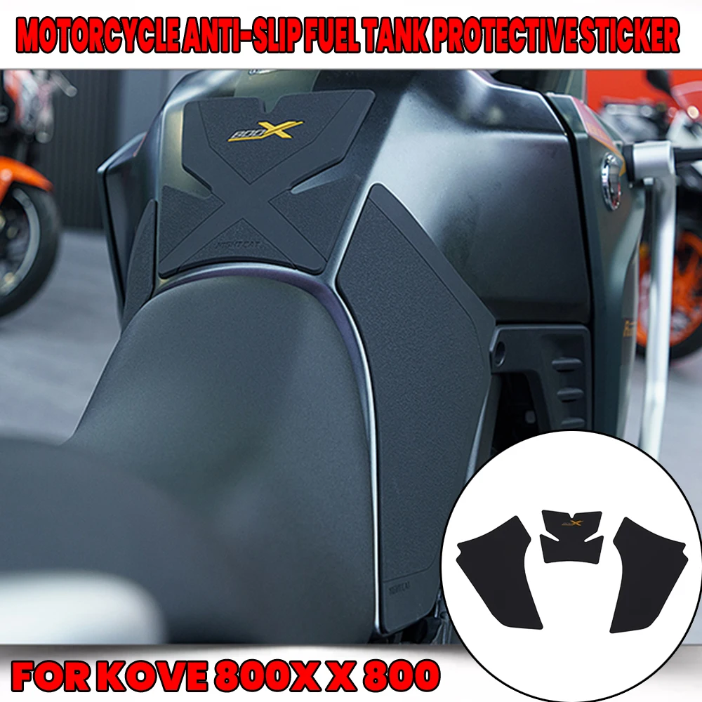 

For KOVE 800X X 800 X800 2023 2024 Motorcycle Anti Slip Fuel Oil Tank Pad Side Knee Grip Decal Protector Sticker Pads