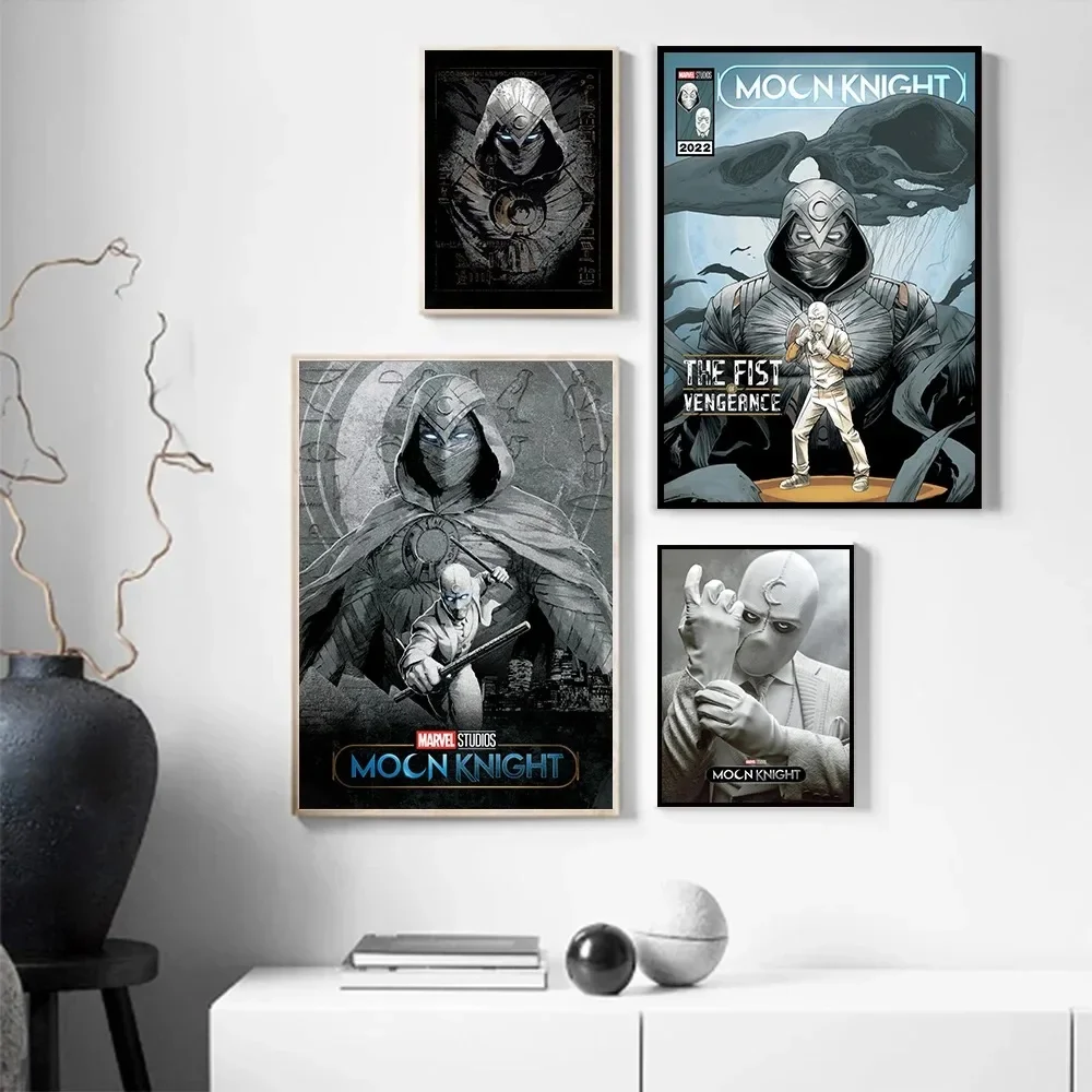 1pc frameless Canvas Paintings  Canvas Painting Picture Print Artwork  Marvel Series Moon Knight Art Wall Poster Home Decoration