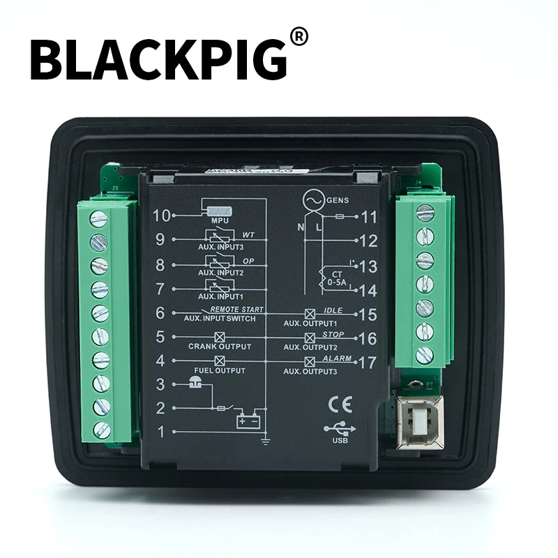 Imagem -04 - Mebay-pequeno Módulo de Controle do Motor Diesel Unidade Gerador Dc30d Start And Stop Controller Usb Programável