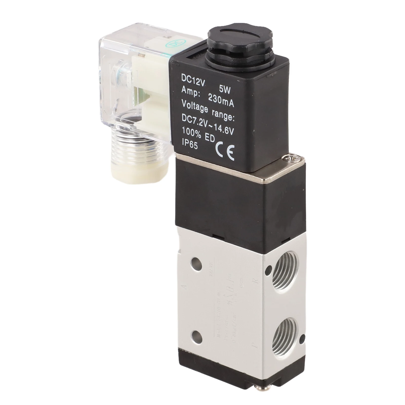 

Pneumatic Solenoid Valve 110*65*22mm Accessories Metal+Plastic 2 Position 3 Way 3V210-08 0.15-0.8MPa 1/4 PT Air Pneumatic