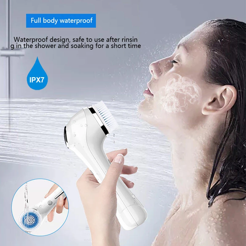 Electric Facial Cleansing Brush EMS lifting And Introduction Massager Blackhead Removal And Pore Beauty Instrument Facial Skin C