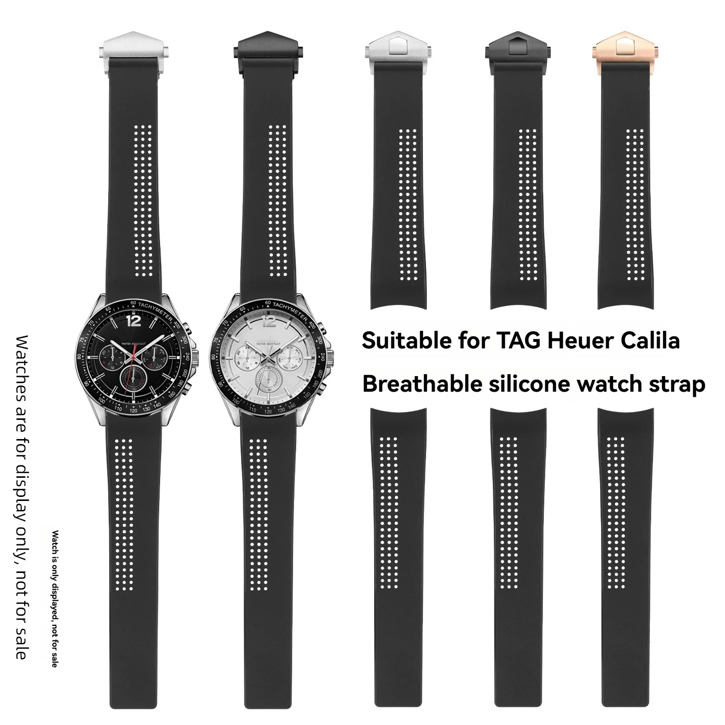 

Силиконовый ремешок 20 мм 22 мм для TAG Heuer Carrera, дышащий водонепроницаемый сменный ремешок для моделей CV7A12 CV2014 CV7A11, ремешок для часов