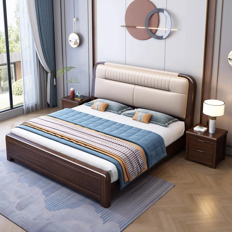 Tempat Tidur Tidur Putri Sandaran Kepala Ganda Tempat Tidur Desain Kapsul Modern Seks Furnitur Suite Lounge Beliche Ukuran King Kecantikan Mewah