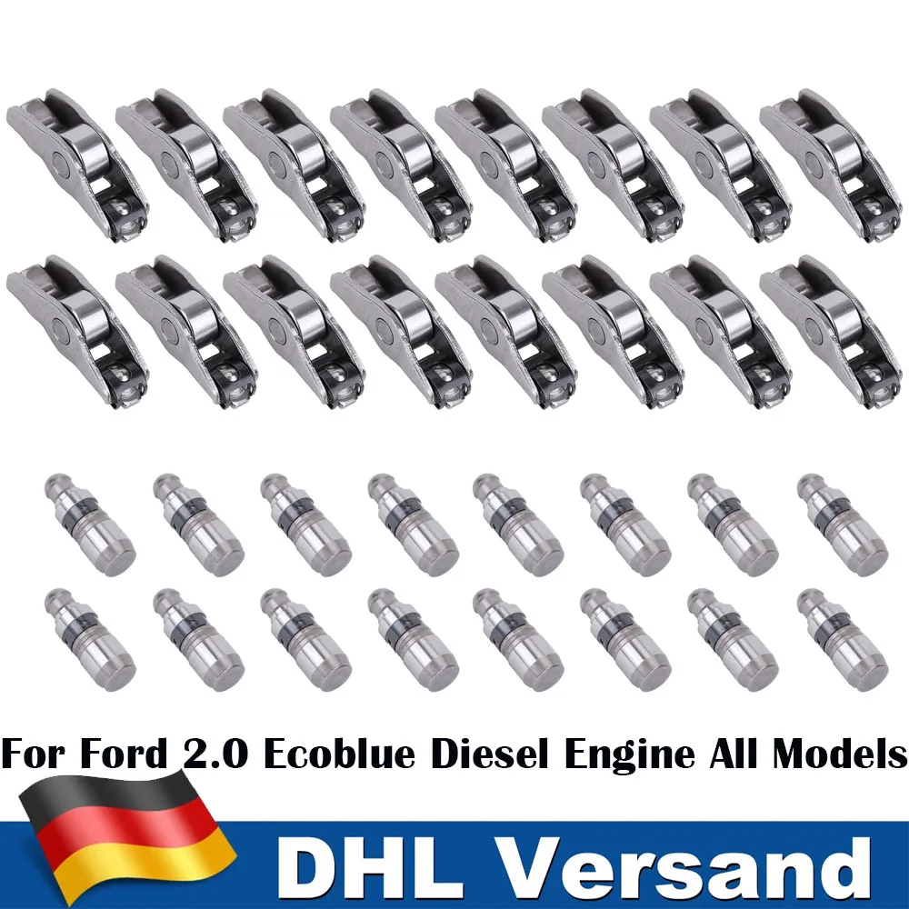 Image of 1 Satz Hochwertiger Auto-Motorventilstößel Hydraulischer Heber 2018404 2385774 für Ford Transit Ranger Focus Mondeo 2.0 EcoBlue Dieselmotor Alle Modelle Autozubehör
