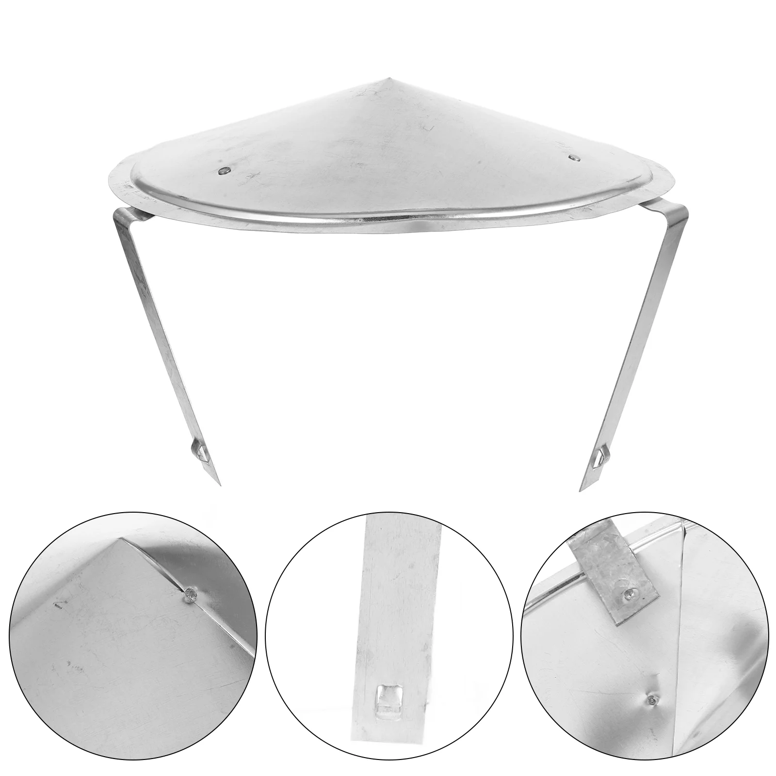 

Air Wind Chimney Cap Cover Rain Windshield Stainless Steel Mushroom Shaped Roof Silver Rainproof Smoke Funnel