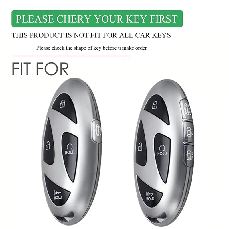 Silicone Car Key Case For Hyundai Kona Ev N-Line Tucson 2025 Grandeur GN7 IONIQ 6 Santa Fe MX5 Garden Gl Remote Key Protect