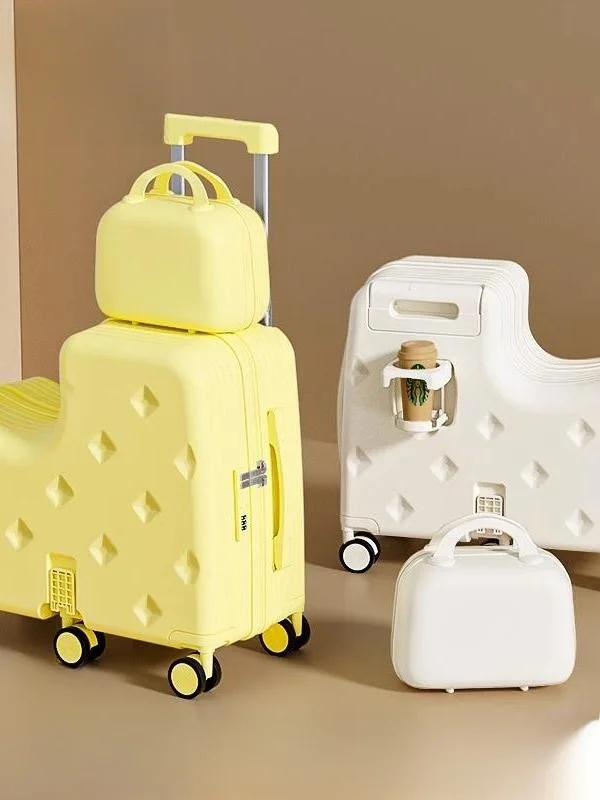 children's-sitting-mat-suitcase-parent-child-travel-carry-on-20-inch-boy-girl-password-box-fun-cartoon-sle-abs-pc-material