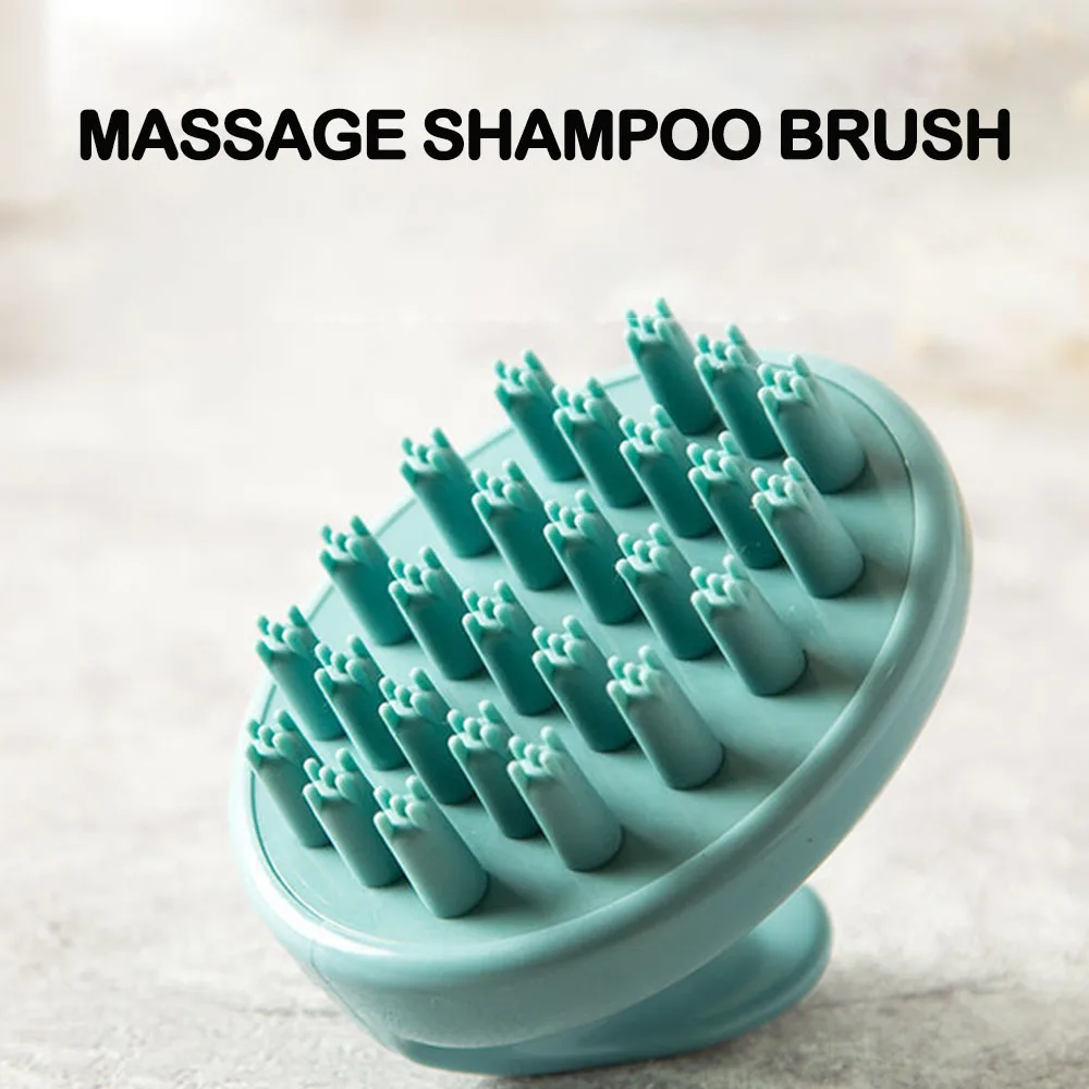 Soft Massage Comb for Clean  Scalp Easy Foaming Head Massage Brush Shampoo Brush Dry Wet Scalp Massage Brush Household Bath Comb