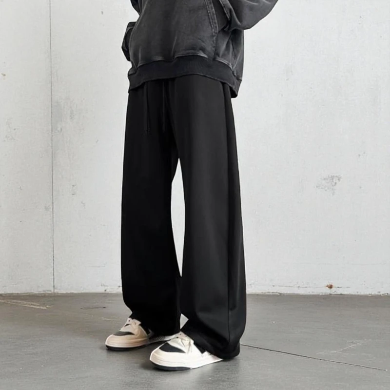 

Men's Wide Leg Sports Pants | Y2K Loose Streetwear Casual Pants for Autumn and Winter, Warm and Comfortable Sweatpants