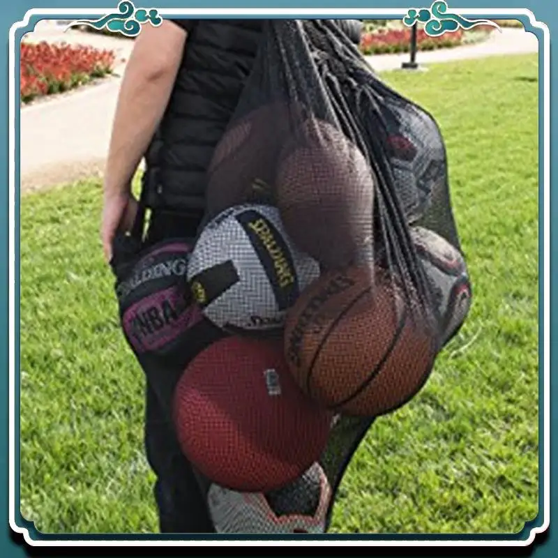 

Reliable 3X Large-Capacity Outdoor Sports Bag Football Basketball Bag Sports Storage Net Backpack (30 X 40 Inch)