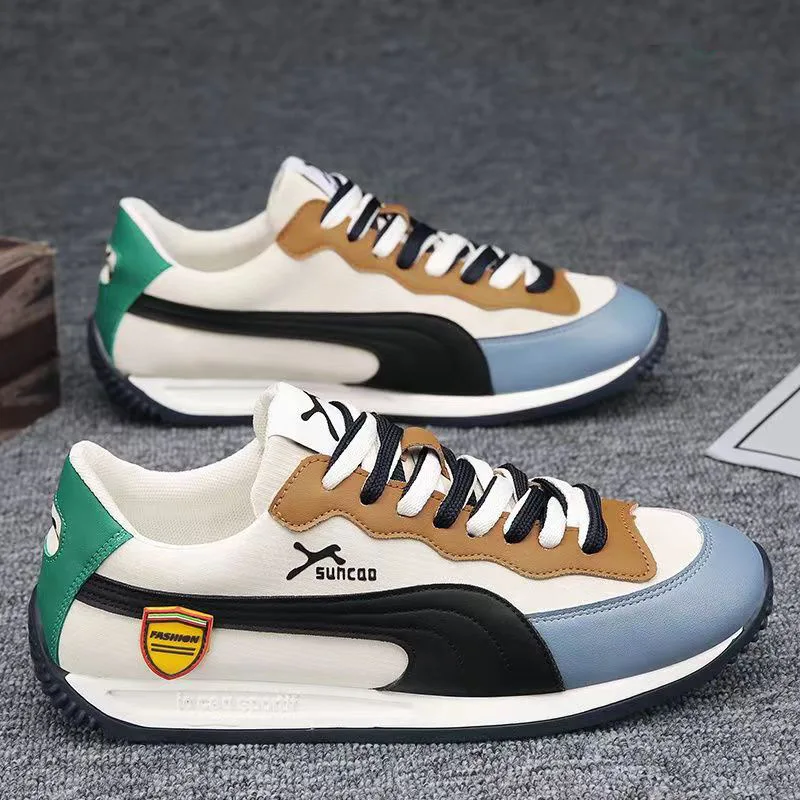 

2025 дышащая мужская модная обувь, универсальная летняя повседневная обувь Forrest Gump, мужские спортивные кроссовки, белая спортивная обувь