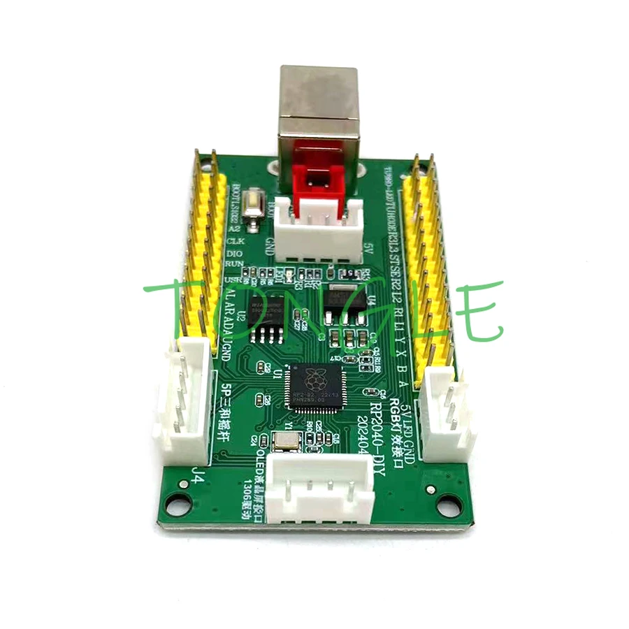 Raspberry Pi Pico Zero Delay papan Usb Encoder Pc Ps4 Socd Switch Game Arcade Joystick Hitbox pengontrol kabel Oled bagian Diy