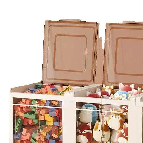 

Складной ящик для хранения, многофункциональный складной органайзер, контейнер, пластиковый органайзер для хранения мелочей, коробка-органайзер с крышкой, 1 шт.