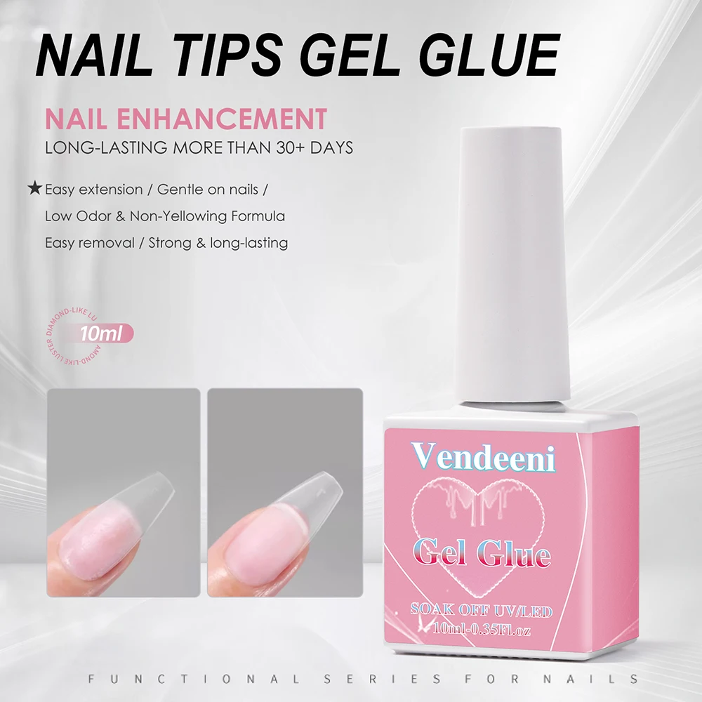 Vendeeni 6er-Set UV-Funktionsgel-Nagellack 8-in-1 Basislack Russisches Matt-Top-Coat Struktur-Gel Blüten-Gel Nagelspitzen-Gel – Detail 11