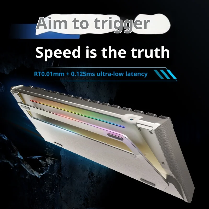 IPI QBZ Magnetische Tastatur, kabelgebunden, Aluminium, Dual 8k, RT0,01 mm, 0,125 ms, mechanische E-Sport-Gaming-Tastatur für FPS SOCD Vorverkauf