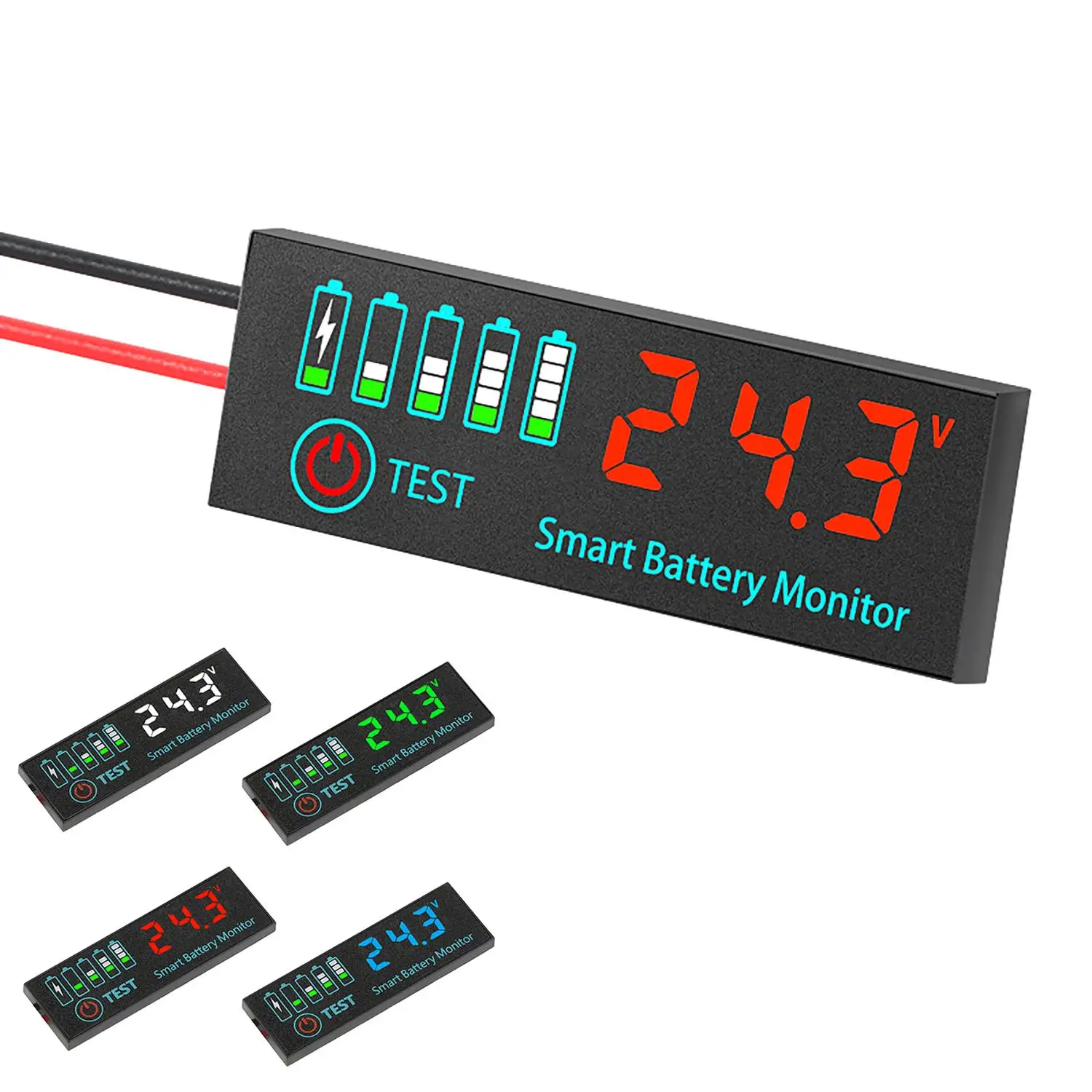 3S-14S LED Battery Capacity Indicator Power Display Charging Meter Li-ion LiFePO Lead Acid 12V 24V 36V 48V 4S 7S 8S 10S 13S BMS