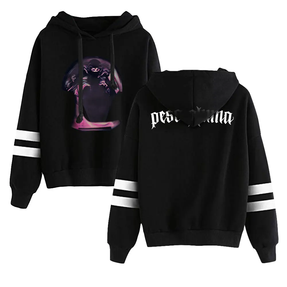 

Peso Pluma Disenos Hoodie Pocketless Parallel Bars Sleeve Streetwear Women Men Sweatshirt 2023 World Tour Fashion Clothes