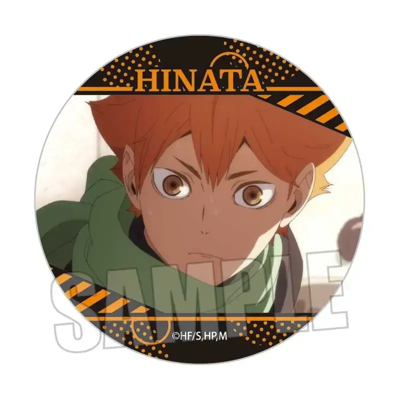 57MM Anime Haikyuu!! Miya Osamu miya atsumu Kotaro Bokuto Tobio Kageyama Shoyo Hinata Cosplay Metal Badge Xmas Gift Cartoon