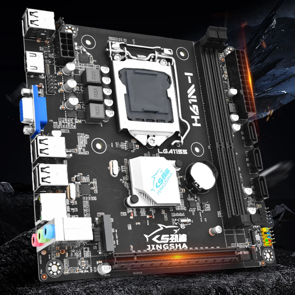 

H61M-I Desktop Motherboard LGA1155 PC Mainboard DDR3 Computer Main Board M.2 NVME