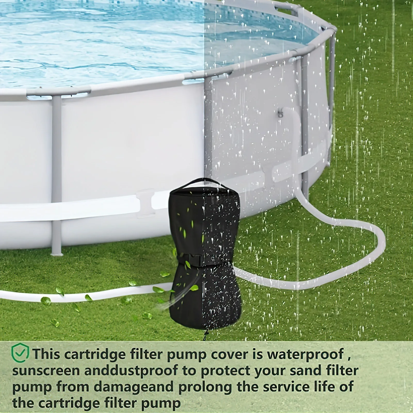 Cartridge Filter Pump Cover Prolongs Pump Service Life Water Pump Cover for Better Swimming Experience