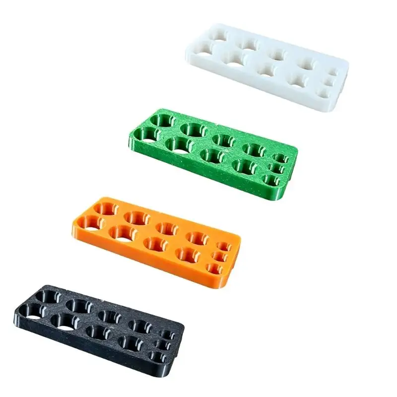 Socket Extension Rack 12cm x 4cm Multi-Hole Plastic Storage Base for Garage Wall and Home Repair Area Arrangement D2RD