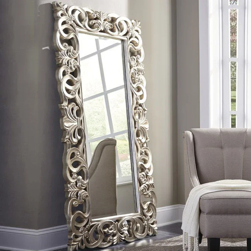 Decorative Mirrors Vintage Mirror Cabinets House Decor Floor Decoration Home Small Modern Liquidation Ornaments Living Room Gold