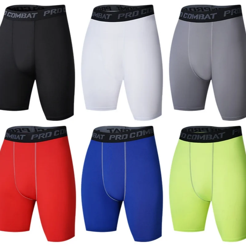 Outdoor Running Marathon Compression Shorts Men Quick Dry Training Fitness Leggings Bodybuilding Tights Sports Gym Pants Male