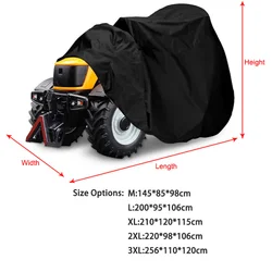 Universal Quad Bike ATV Cover 210D Waterproof Motorcycle Vehicle Scooter Motorbike Covers Black M L XL XXL XXXL