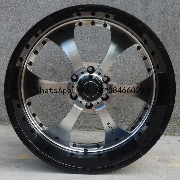 Jiangzao Off road wheel rims 20 22 inch 6X1397 Five Spoke passenger car wheels and tires