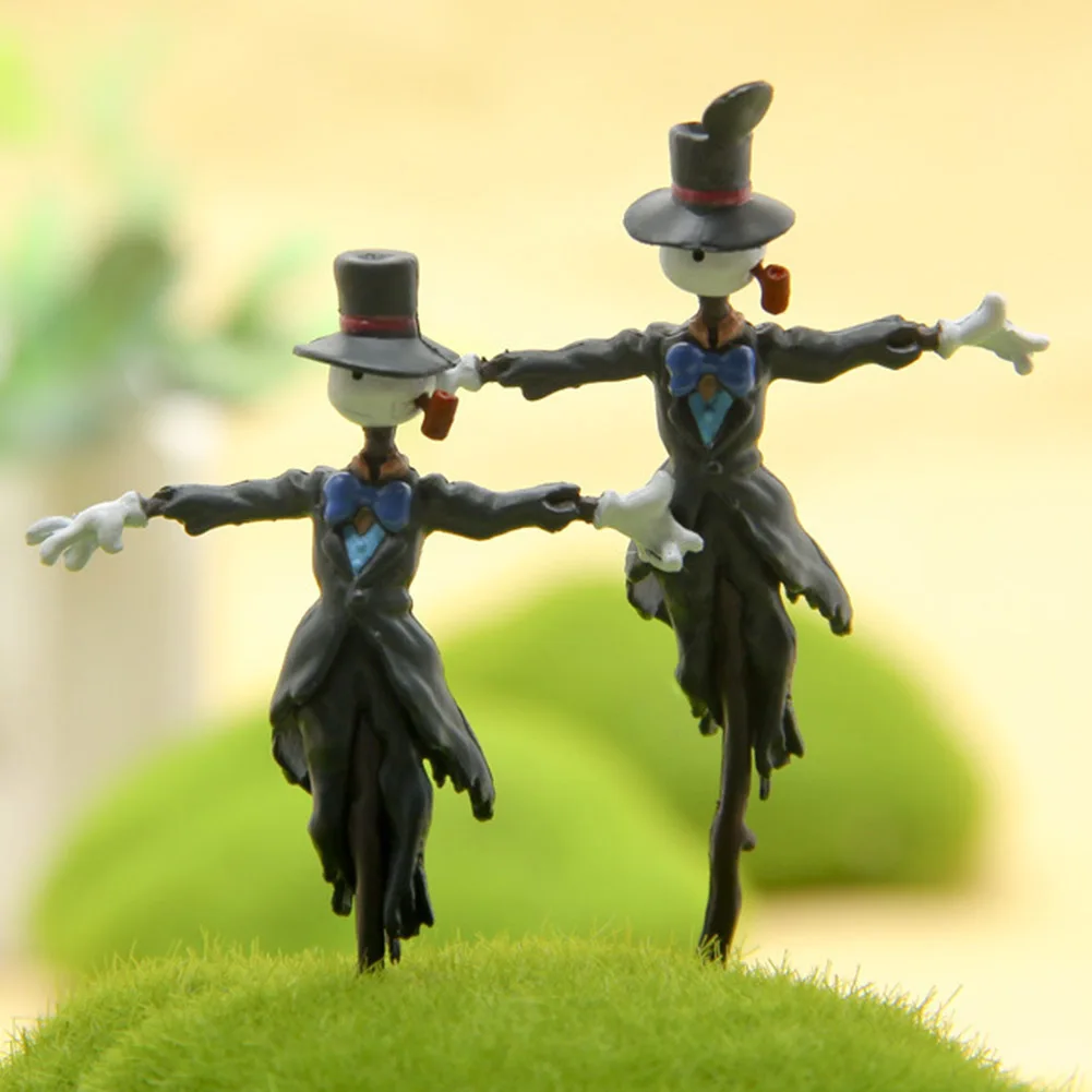 Landscape Decoration Statue Doll Mini Scarecrow Figures Anime Garden Miniatures