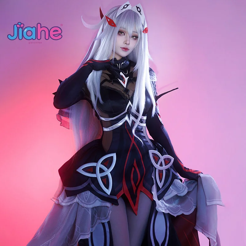 

Ronova Cosplay Costume Game Genshin Impact Women's new sexy dress headwear props wig Halloween carnival Ronova role play uniform
