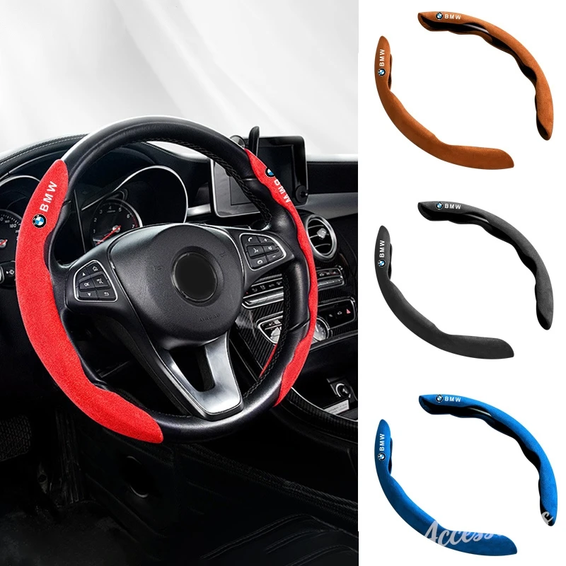 

Car Steering Wheel Cover Breathable Suede Anti Slip For BMW E39 E46 E90 E60 F10 F11 F20 F30 F34 F01 G20 G21 G31 G38 G60 X1 X3 X5
