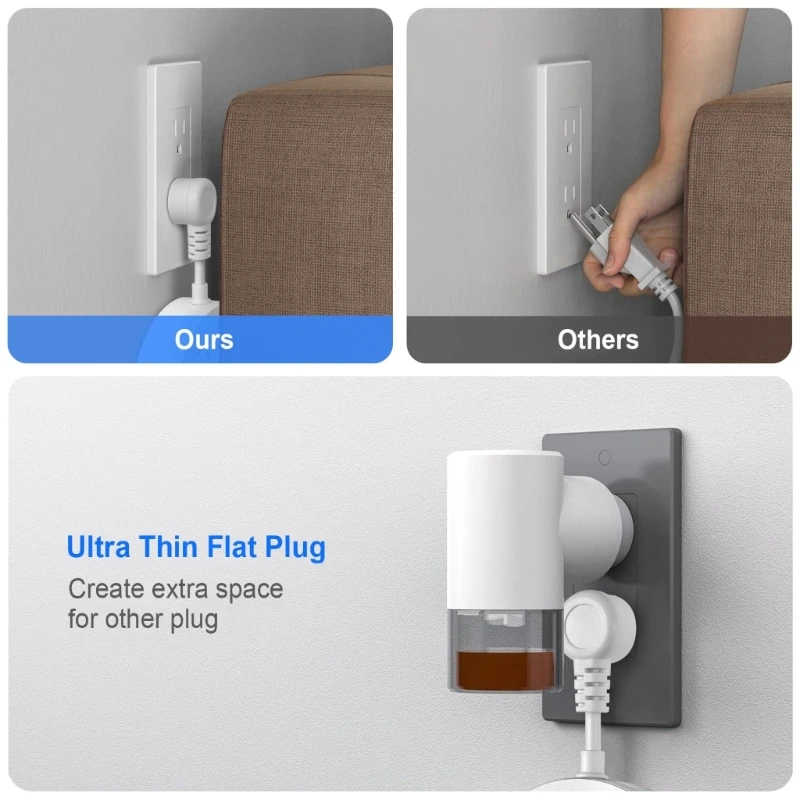 Panel alimentación, enchufe pared multifunción, extensor toma pared para viaje negocios