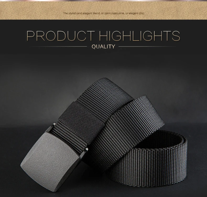 Automatische Schnalle Nylon Gürtel Männliche Armee Taktische Gürtel Herren Militär Taille Leinwand Gürtel Cummerbunds Hohe Qualität Strap – Detail 2