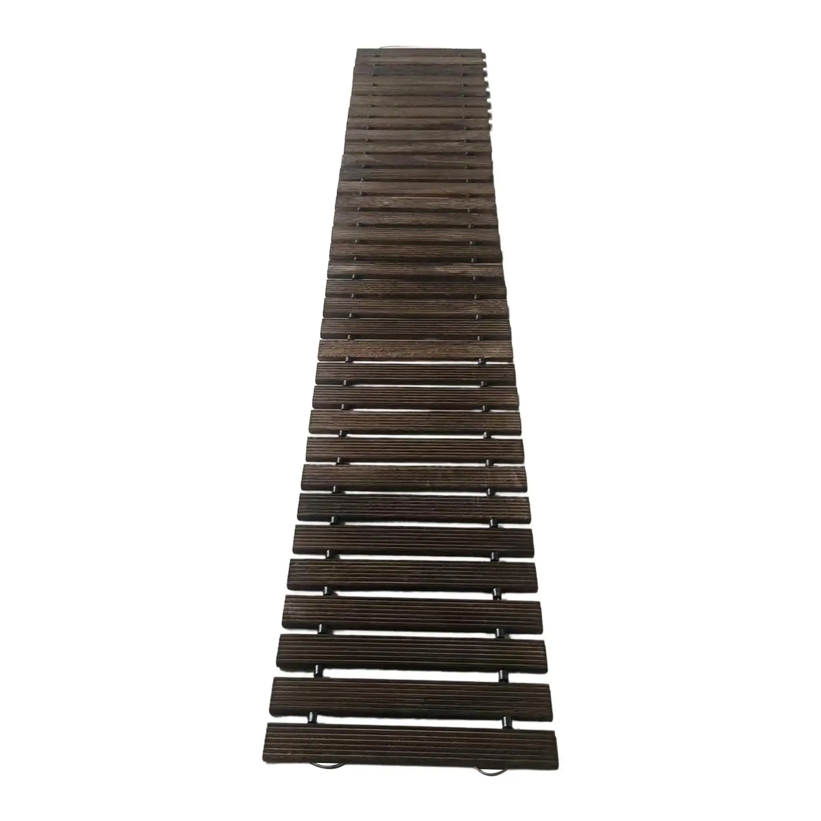 Wood Garden Pathway Straight Pathway Roll Out Decorative Wood Path