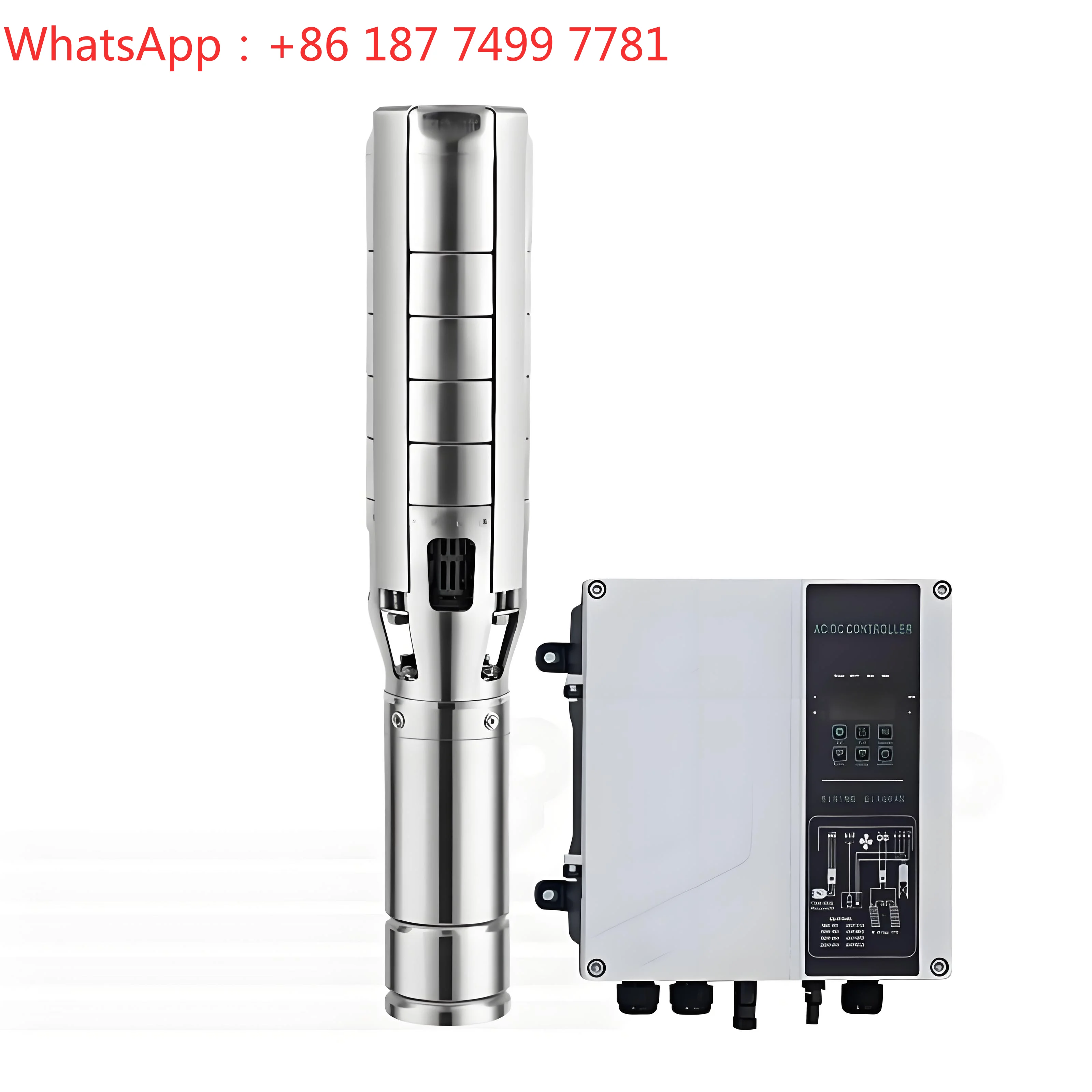 0.5 HP High Pressure Stainless Steel Submersible Solar Water Pump DC Brushless Motor 1.5m/h 24V Portable
