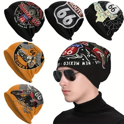 Cappello Ride The Route moto Bikers America'S Highway Outdoor Caps For Men Women Route 66 Skullies berretti berretti da sci Cotton Bonne