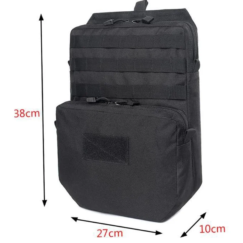 Tactical Molle Backpack Hydration Airsoft Combat Water Bag Hunting Durable Attached Vest Pouch Equipment