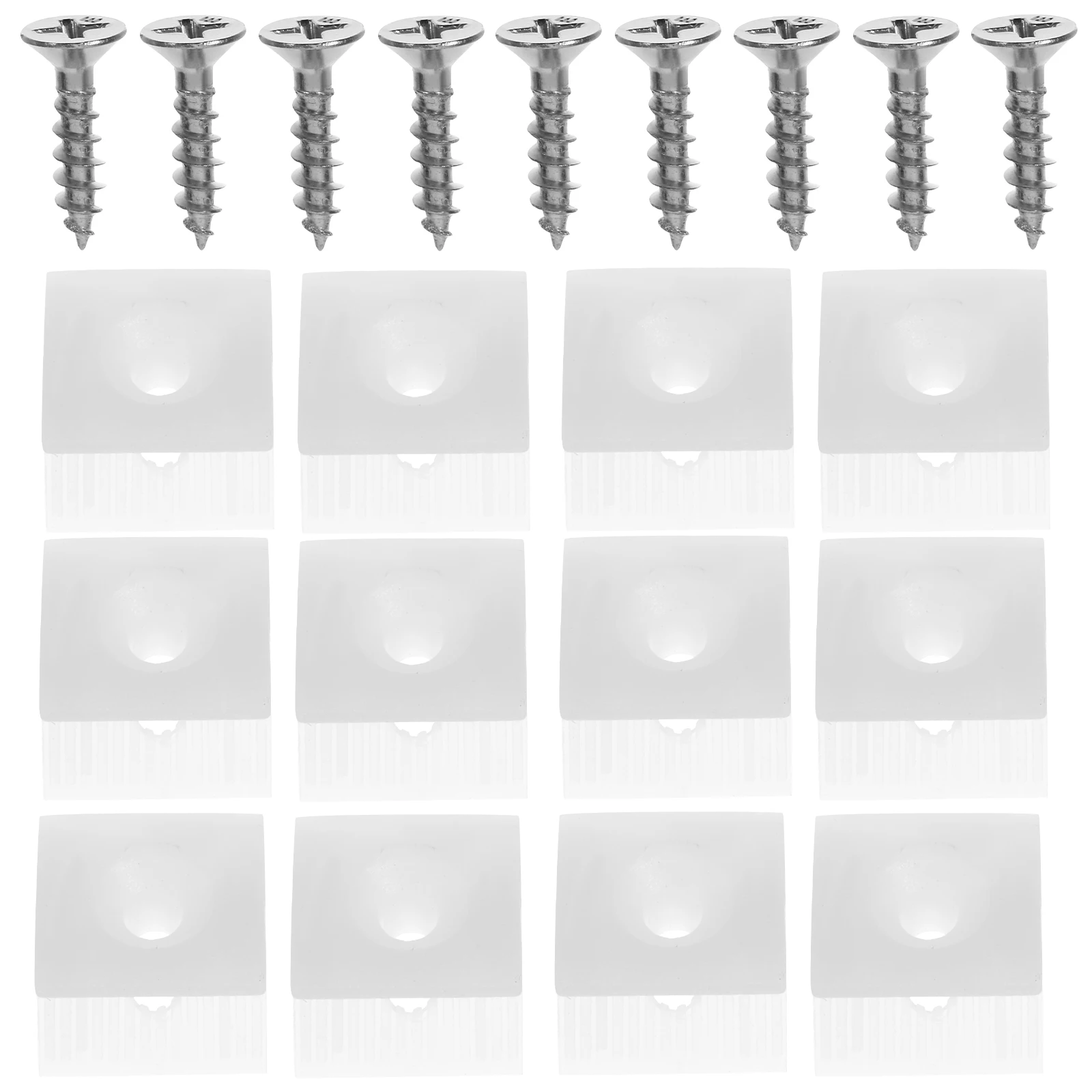 

50Pcs Plastic Drawer Wedges Replacement Supports Sagging Bottom Repair Brackets Cabinet Hardware Kit Wedge for Home