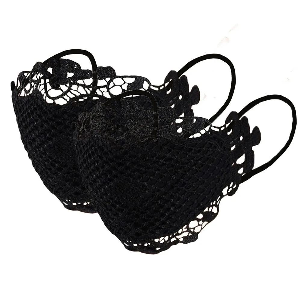 2pc Women'S Lace Lace Breathable Protective Mask Washable And Reusable Comfort Mask Must-Have Face Mask For Fashionable Women