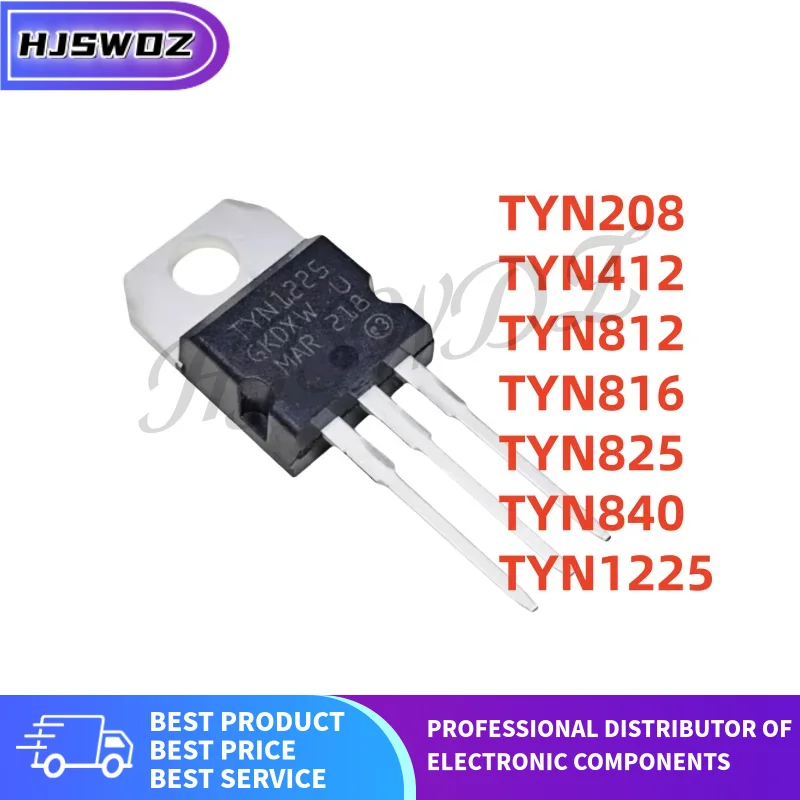 10Pcs/lot brand new TYN1225 TYN208 TYN412 TYN812 TYN816 TYN825 TYN840 TO-220 Unidirectional thyristor