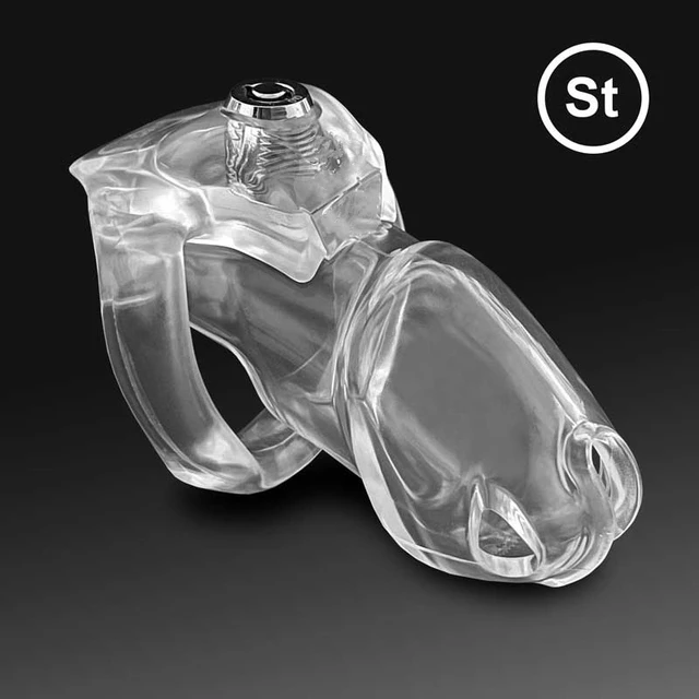 Resin Male Chastity Device HT-V5 Click&Lock Cobra Cock Cage Cock Ring Sleeve Lock Penis Cage Bondage Belt Fetish Sex Toy for Men