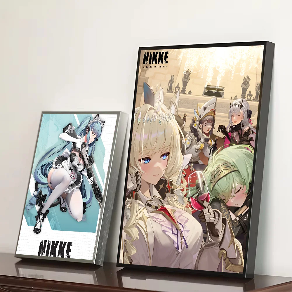 آلهة النصر Nikke الكلاسيكية خمر المشارك ذاتية اللصق الفن ورقة مقاومة للماء ملصق مقهى بار غرفة جدار ديكور #3