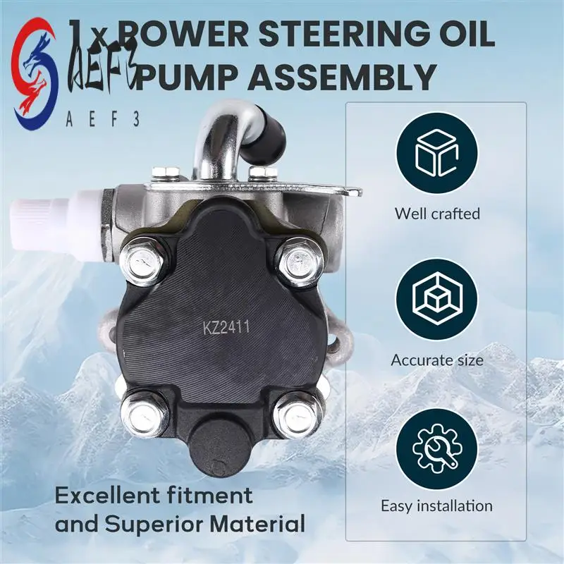 

AEF3-MR267661 Car Power Steering Oil Pump Assembly For Mitsubishi Pajero Montero 2 II 4M40 2.8 TD 1990-2000 MB922703