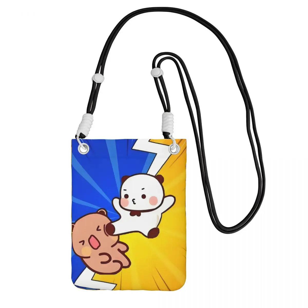 

Custom Bubu Dudu Smart Phone Wallet With Strap Animation Crossbody Bag Men Women Travel Hiking Mobile Phone Bag